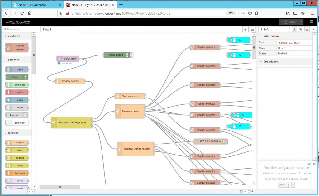 Minimal kodning med Node-Red